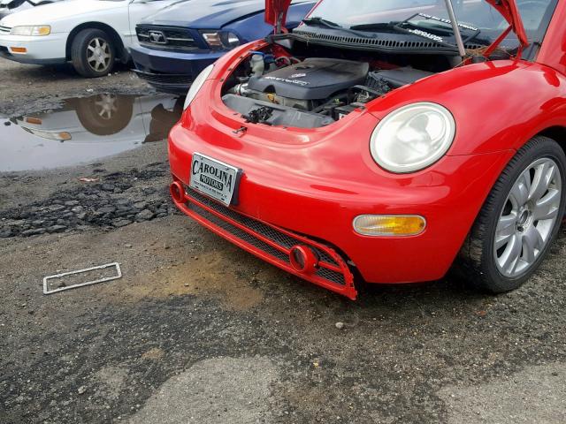 3VWCD21CX3M442420 - 2003 VOLKSWAGEN NEW BEETLE RED photo 9