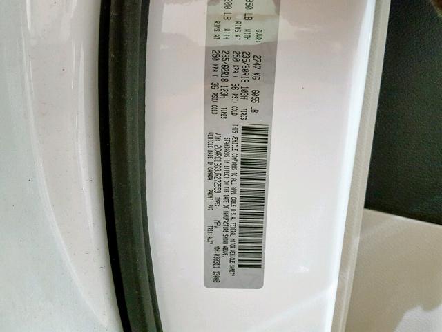 2C4RC1GG9JR272559 - 2018 CHRYSLER PACIFICA L WHITE photo 10