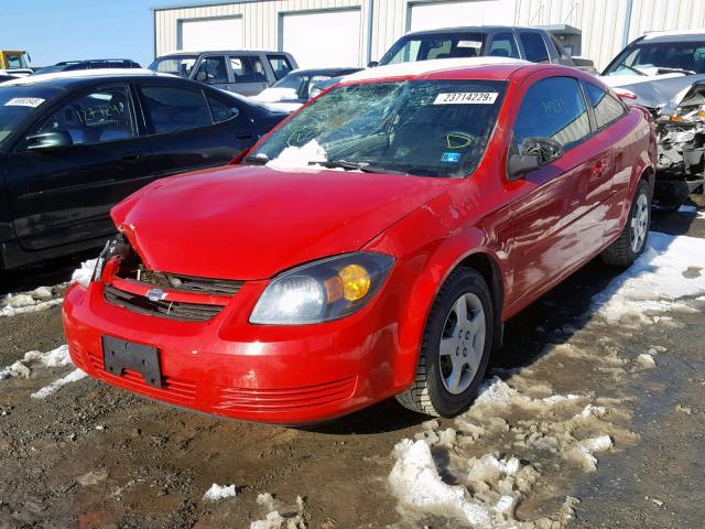 1G1AK12F857574083 - 2005 CHEVROLET COBALT RED photo 2