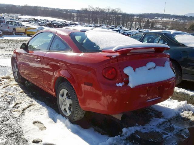 1G1AK12F857574083 - 2005 CHEVROLET COBALT RED photo 3