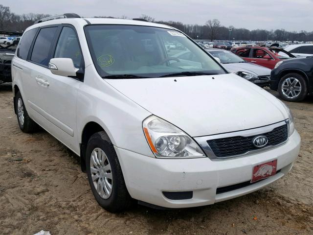 KNDMG4C7XC6456201 - 2012 KIA SEDONA LX WHITE photo 1