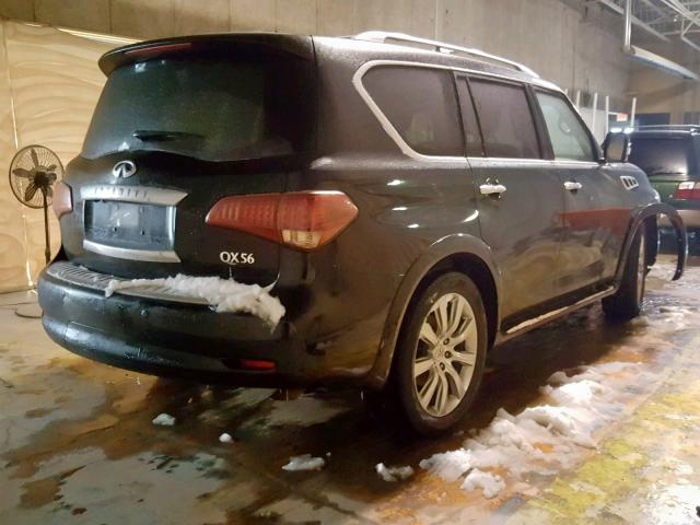 JN8AZ2NE4D9060752 - 2013 INFINITI QX56 BLACK photo 4