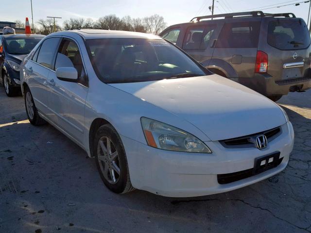 1HGCM665X4A081145 - 2004 HONDA ACCORD EX WHITE photo 1