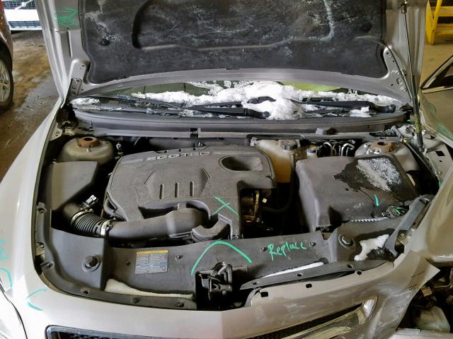 1G1ZH57B88F186019 - 2008 CHEVROLET MALIBU 1LT SILVER photo 7