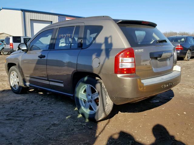 1J8FT47088D648682 - 2008 JEEP COMPASS SP ნაცრისფერი ფოტო 3