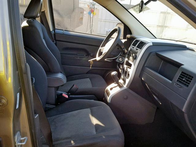 1J8FT47088D648682 - 2008 JEEP COMPASS SP ნაცრისფერი ფოტო 5