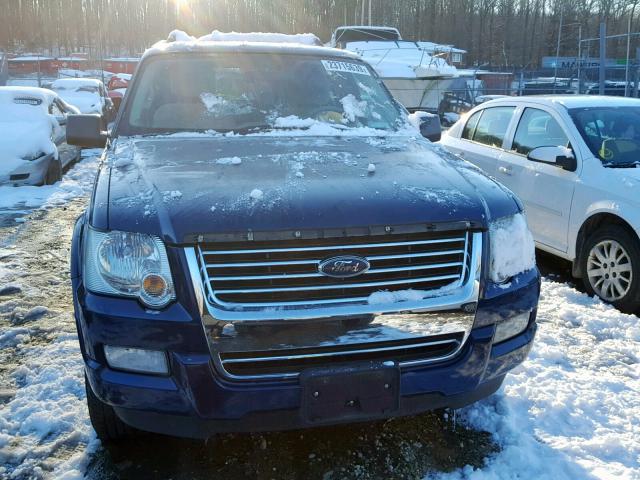 1FMEU73E98UA92655 - 2008 FORD EXPLORER X BLUE photo 9