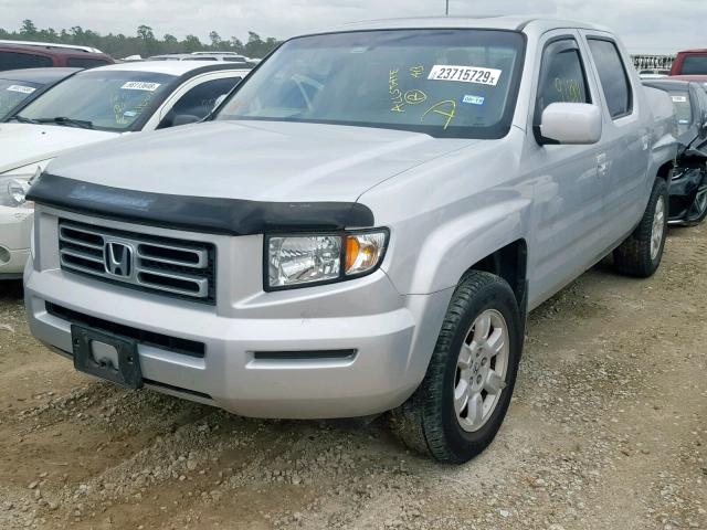 2HJYK16527H529666 - 2007 HONDA RIDGELINE SILVER photo 2