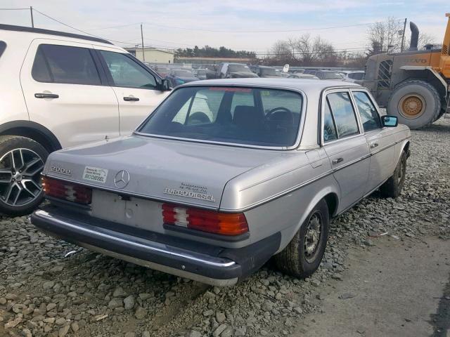 WDBAB33A0DB026143 - 1983 MERCEDES-BENZ 300 DT SILVER photo 4