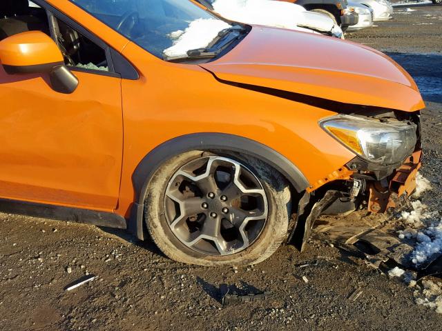 JF2GPAWC4E8250353 - 2014 SUBARU XV CROSSTR ORANGE photo 9