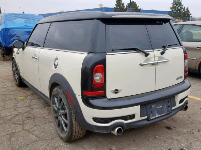 WMWMM33589TP92454 - 2009 MINI COOPER S C CREAM photo 3