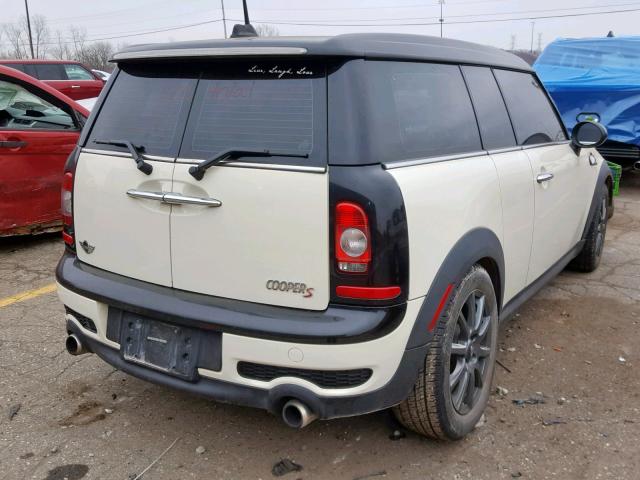 WMWMM33589TP92454 - 2009 MINI COOPER S C CREAM photo 4