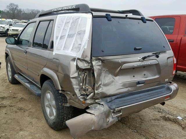 JN8DR09Y32W734586 - 2002 NISSAN PATHFINDER GOLD photo 3