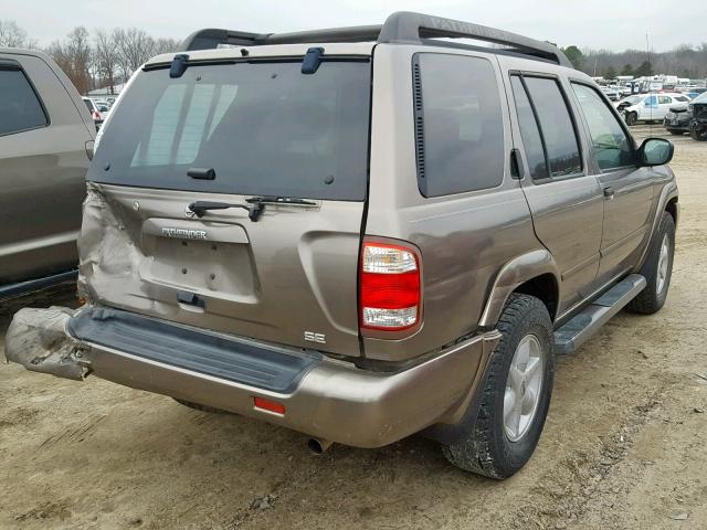 JN8DR09Y32W734586 - 2002 NISSAN PATHFINDER GOLD photo 4