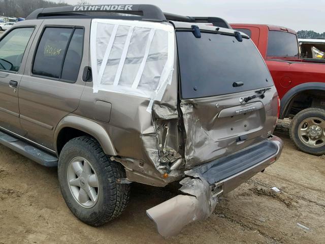 JN8DR09Y32W734586 - 2002 NISSAN PATHFINDER GOLD photo 9