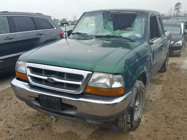 1FTYR14V1YPC19587 - 2000 FORD RANGER SUP GREEN photo 2