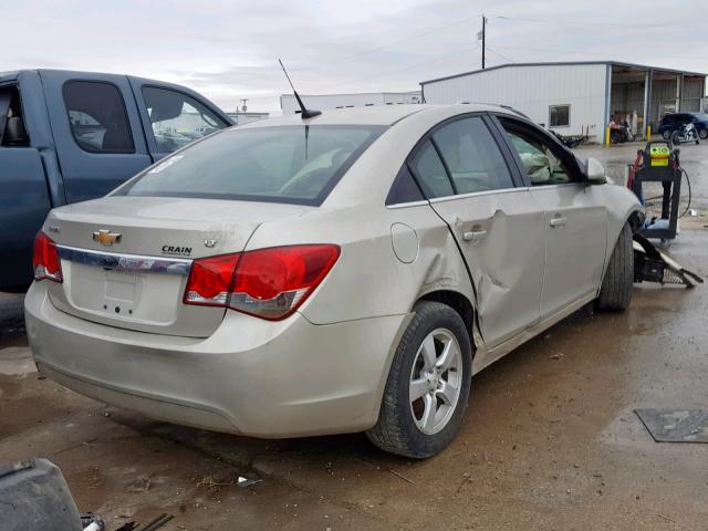 1G1PE5SB4D7234871 - 2013 CHEVROLET CRUZE LT BEIGE photo 4