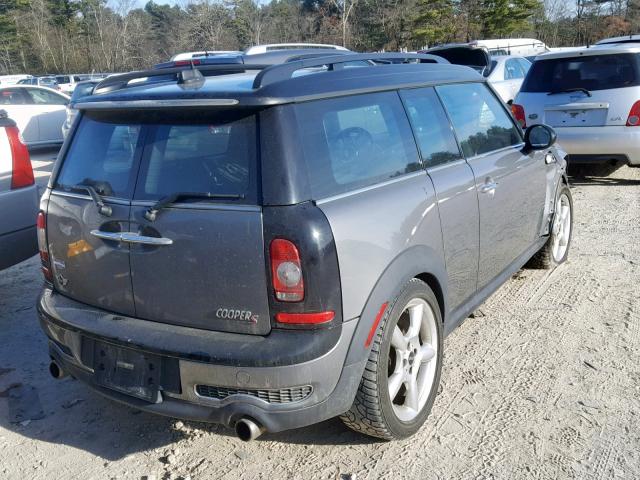 WMWMM33539TP74279 - 2009 MINI COOPER S C GRAY photo 4