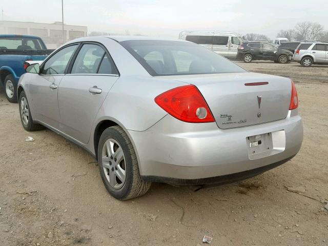 1G2ZF57B284268843 - 2008 PONTIAC G6 VALUE L SILVER photo 3