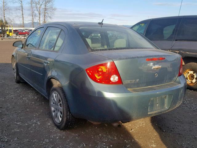 1G1AT58H897252045 - 2009 CHEVROLET COBALT LT GREEN photo 3