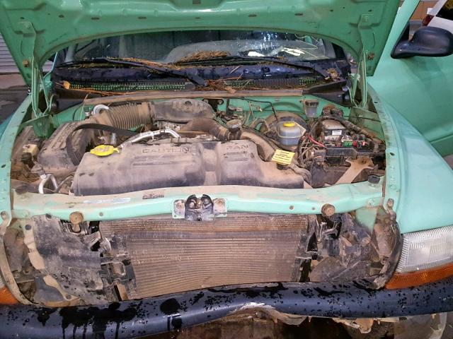 1B7GG26X7YS687262 - 2000 DODGE DAKOTA GREEN photo 7