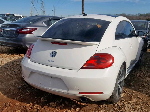 3VWV87AT0CM625268 - 2012 VOLKSWAGEN BEETLE TUR WHITE photo 4