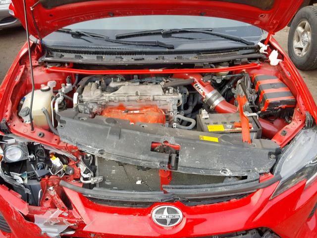 JTKJF5C76F3088920 - 2015 TOYOTA SCION TC RED photo 7