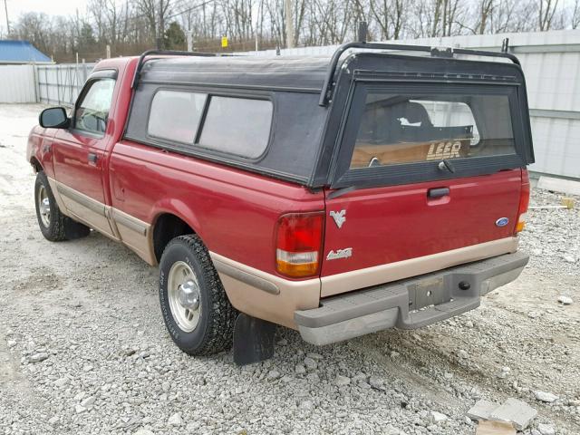 1FTCR10A6TUB11361 - 1996 FORD RANGER RED photo 3