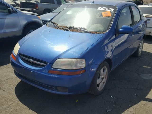 KL1TG56666B652451 - 2006 CHEVROLET AVEO LT BLUE photo 2