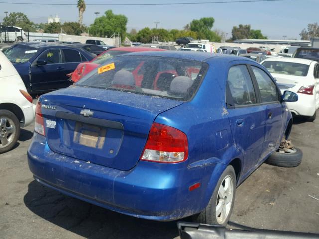 KL1TG56666B652451 - 2006 CHEVROLET AVEO LT BLUE photo 4