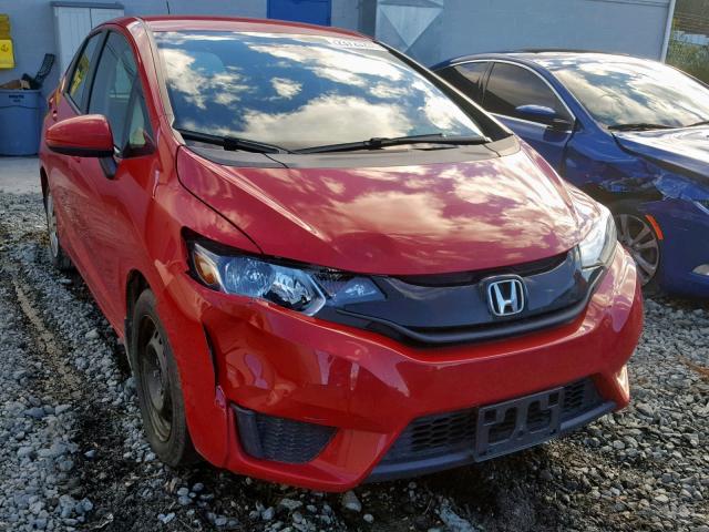 3HGGK5H50GM701149 - 2016 HONDA FIT LX RED photo 1