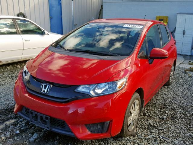 3HGGK5H50GM701149 - 2016 HONDA FIT LX RED photo 2