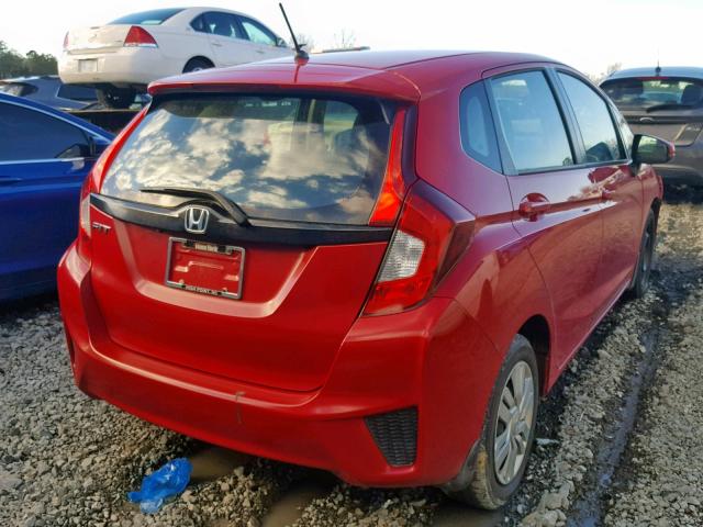 3HGGK5H50GM701149 - 2016 HONDA FIT LX RED photo 4