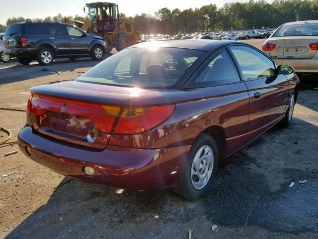 1G8ZN12892Z200045 - 2002 SATURN SC1 BURGUNDY photo 4