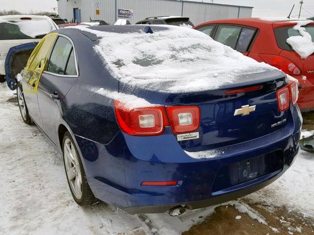 1G11J5SXXDU129864 - 2013 CHEVROLET MALIBU LTZ BLUE photo 3