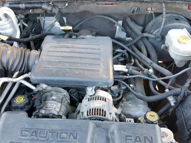 1B7HG48N32S666301 - 2002 DODGE DAKOTA QUA BURGUNDY photo 7