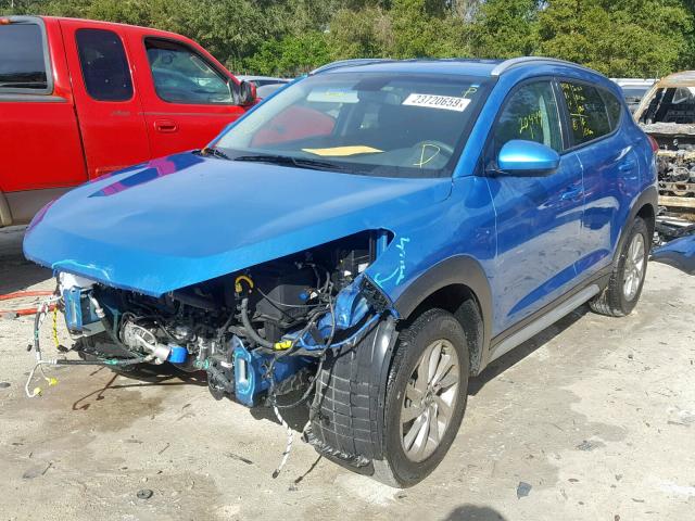 KM8J33A48HU465219 - 2017 HYUNDAI TUCSON LIM BLUE photo 2