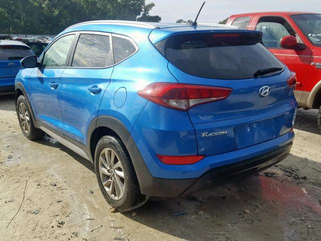 KM8J33A48HU465219 - 2017 HYUNDAI TUCSON LIM BLUE photo 3