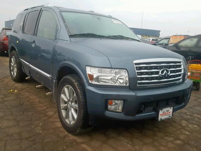 5N3ZA0NE3AN900536 - 2010 INFINITI QX56 BLUE photo 1