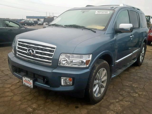 5N3ZA0NE3AN900536 - 2010 INFINITI QX56 BLUE photo 2