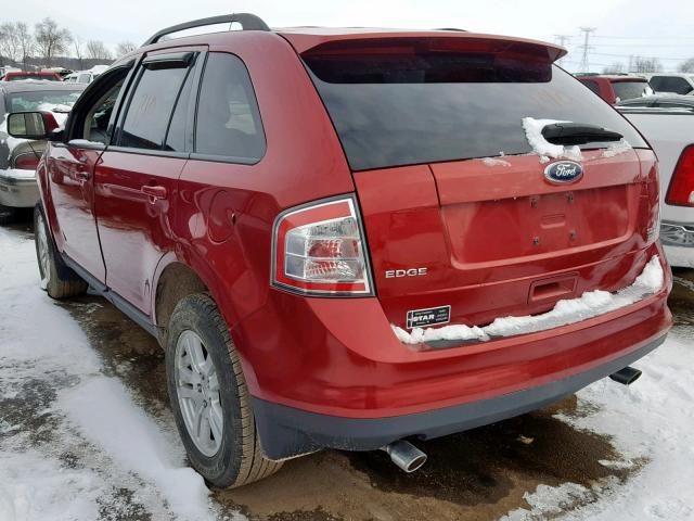 2FMDK48C28BB21524 - 2008 FORD EDGE SEL MAROON photo 3