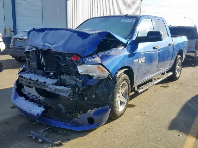 3C6RR7KT8HG618047 - 2017 RAM 1500 ST BLUE photo 2