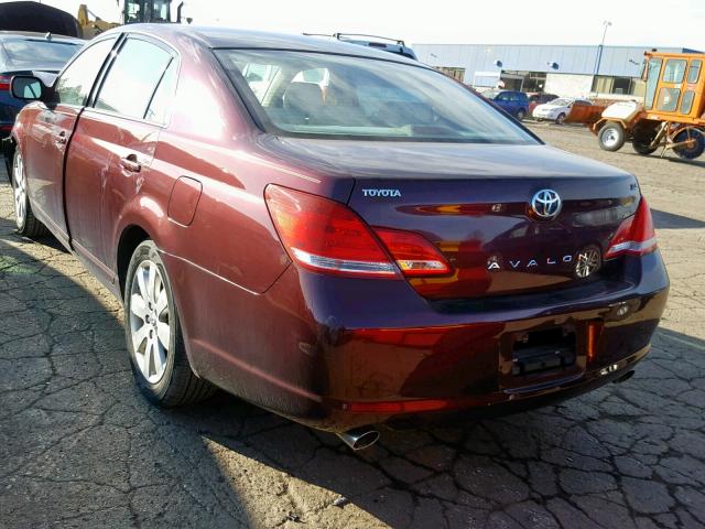 4T1BK36B46U106624 - 2006 TOYOTA AVALON MAROON photo 3