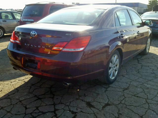 4T1BK36B46U106624 - 2006 TOYOTA AVALON MAROON photo 4