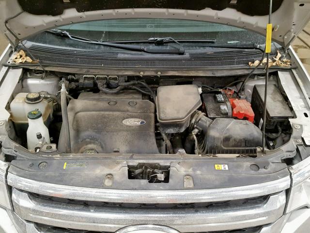 2FMDK3JC1BBB38908 - 2011 FORD EDGE SEL SILVER photo 7