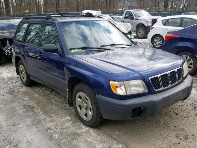 JF1SF63521H721575 - 2001 SUBARU FORESTER L BLUE photo 1