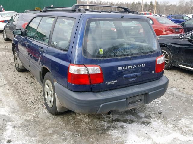 JF1SF63521H721575 - 2001 SUBARU FORESTER L BLUE photo 3