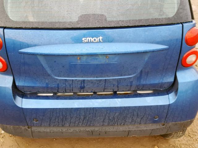 WMEEJ31X39K248312 - 2009 SMART FORTWO PUR BLUE photo 7