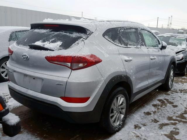 KM8J3CA45JU675069 - 2018 HYUNDAI TUCSON LIM SILVER photo 4