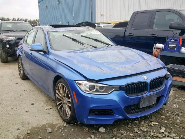 WBA3B9G53ENR91005 - 2014 BMW 335 XI BLUE photo 1